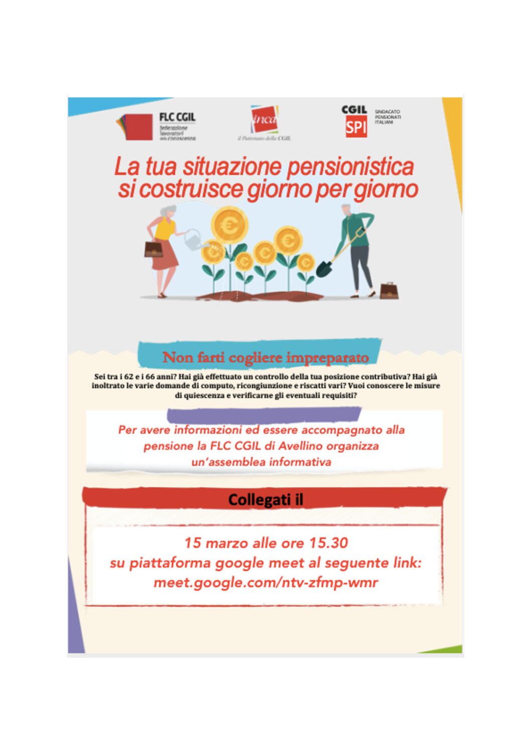 Assemblea sindacale pensioni