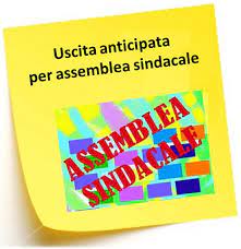 Uscita anticipata classe 3^ AT per partecipazione dei docenti all’assemblea sindacale del giorno 20/10/2021