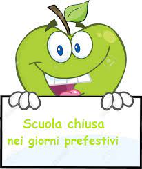 Chiusura della scuola nei giorni prefestivi