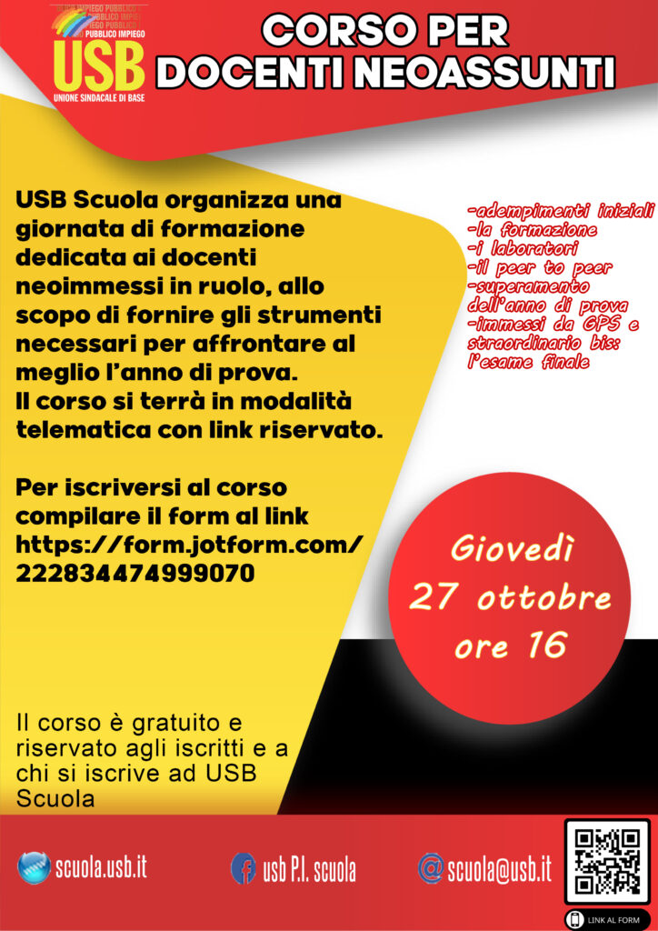 USB-corso per docenti neoassunti