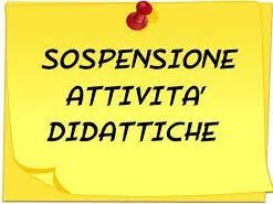 Sospensione delle attività didattiche dal 31.10.2022 al 02.11.2022