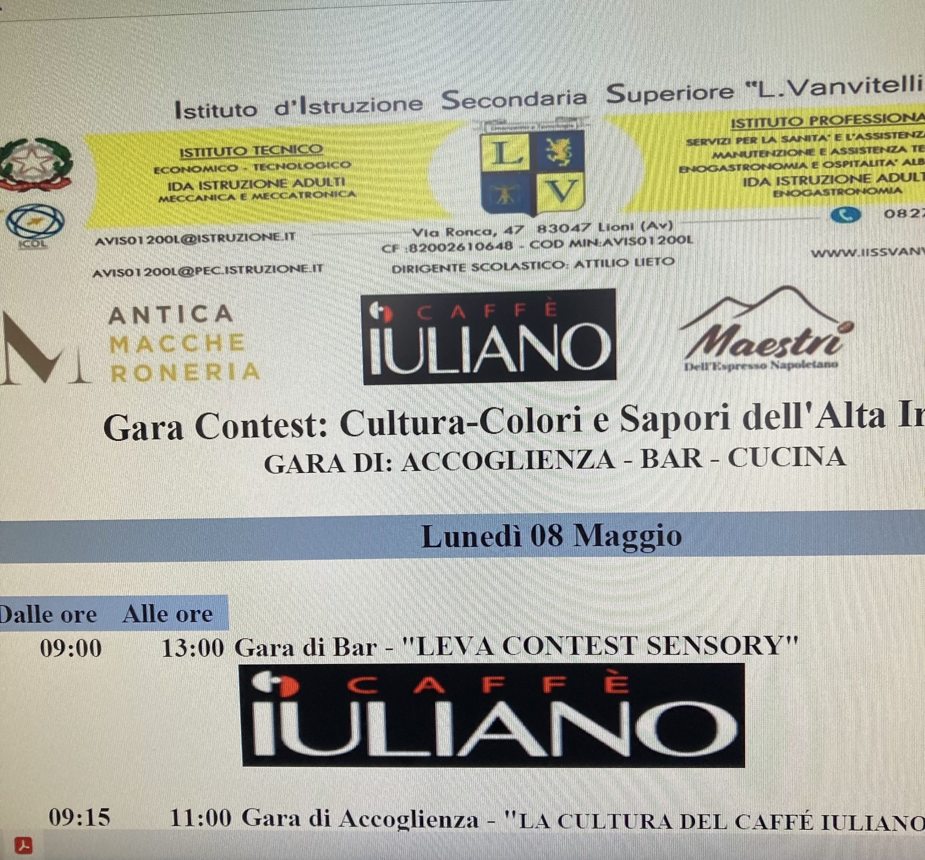 Gara Contest “Cultura, Colori e Sapori dell’Alta Irpinia”