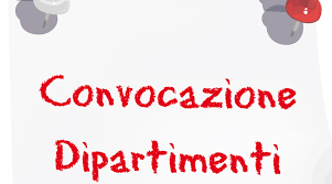 Convocazione Dipartimenti per assi